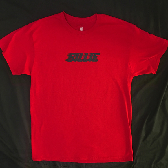 billie eilish red t shirt